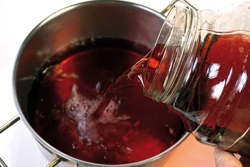 Succo di frutta rossa antiossidanti